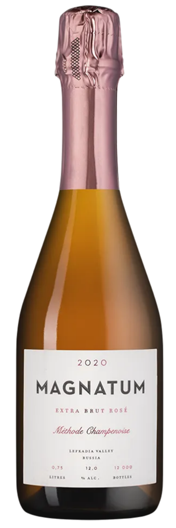 Российское игристое брют розовое Mantra Magnatum rosé brut